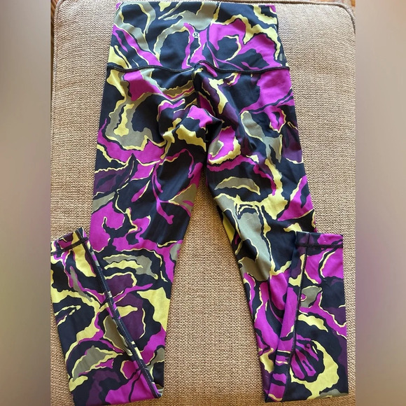 Lululemon Wunder Under Pant Hi-Rise Boom Bloom Chartreuse Green Aurora 6 - Picture 8 of 8